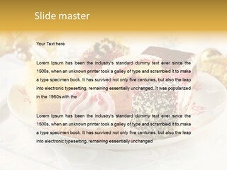 Decorated Dessert Custard PowerPoint Template