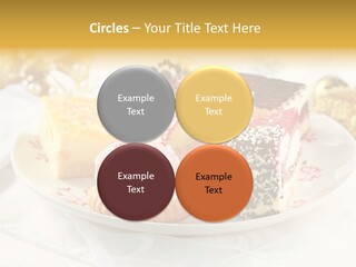 Decorated Dessert Custard PowerPoint Template