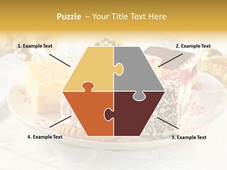 Decorated Dessert Custard PowerPoint Template