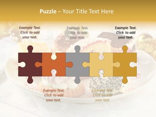 Decorated Dessert Custard PowerPoint Template