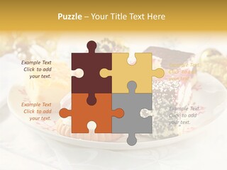 Decorated Dessert Custard PowerPoint Template