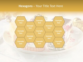 Decorated Dessert Custard PowerPoint Template