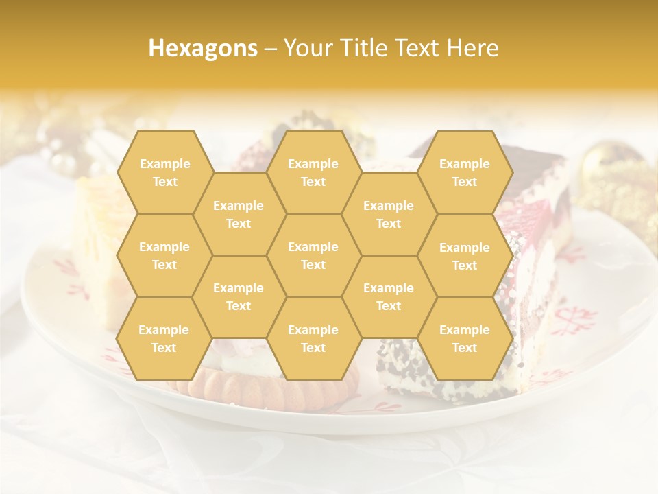 Decorated Dessert Custard PowerPoint Template