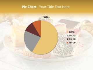 Decorated Dessert Custard PowerPoint Template