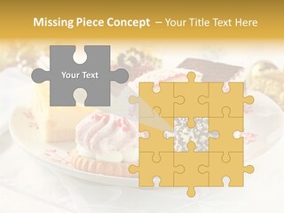 Decorated Dessert Custard PowerPoint Template