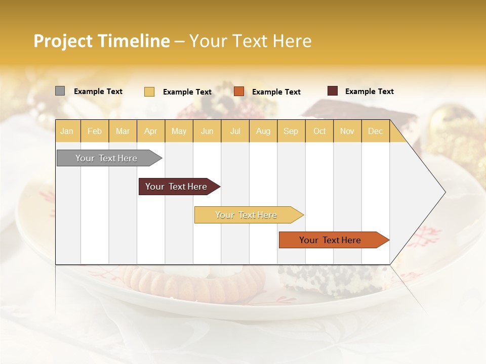 Decorated Dessert Custard PowerPoint Template
