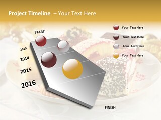 Decorated Dessert Custard PowerPoint Template