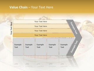 Decorated Dessert Custard PowerPoint Template
