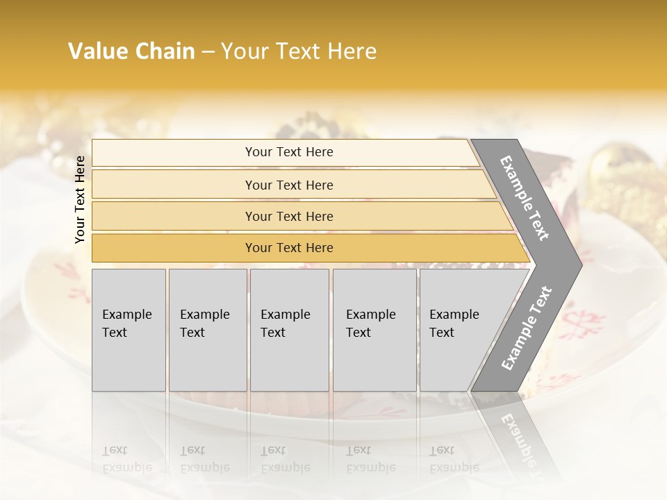 Decorated Dessert Custard PowerPoint Template