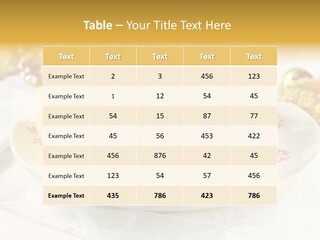 Decorated Dessert Custard PowerPoint Template