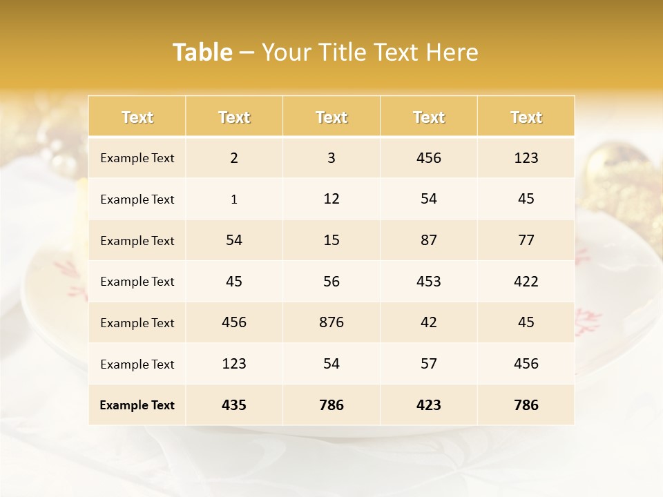 Decorated Dessert Custard PowerPoint Template