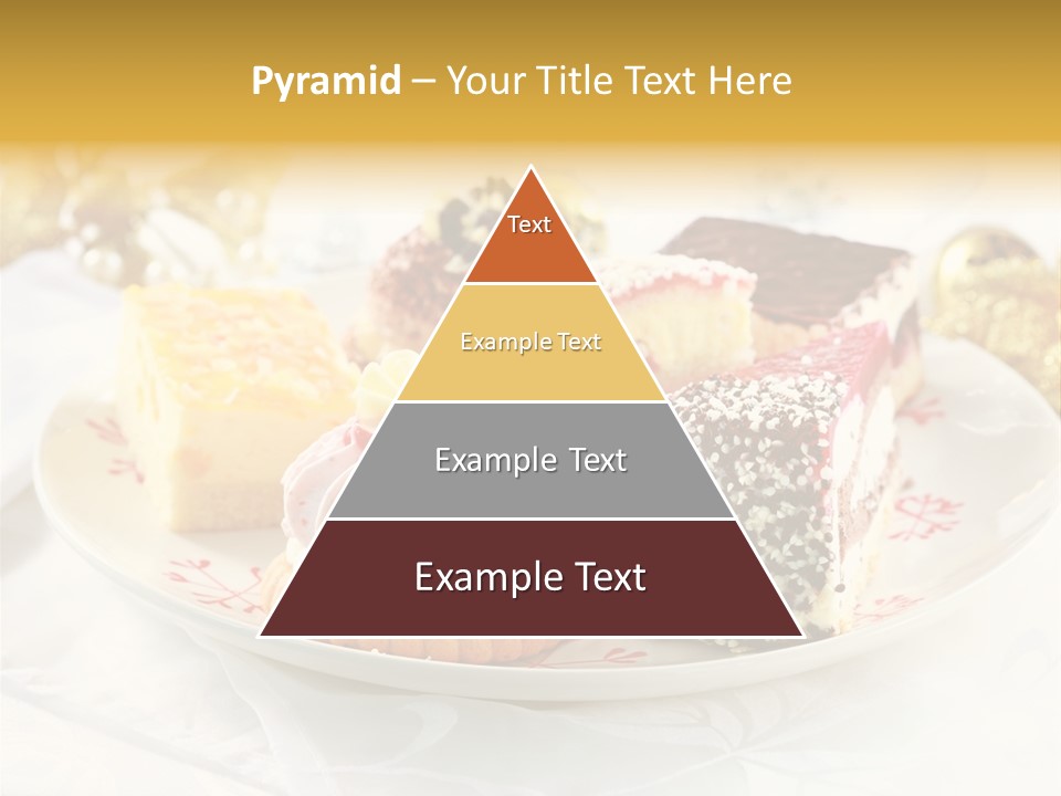 Decorated Dessert Custard PowerPoint Template