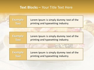 Decorated Dessert Custard PowerPoint Template