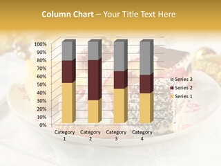 Decorated Dessert Custard PowerPoint Template