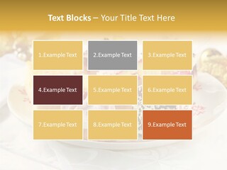 Decorated Dessert Custard PowerPoint Template