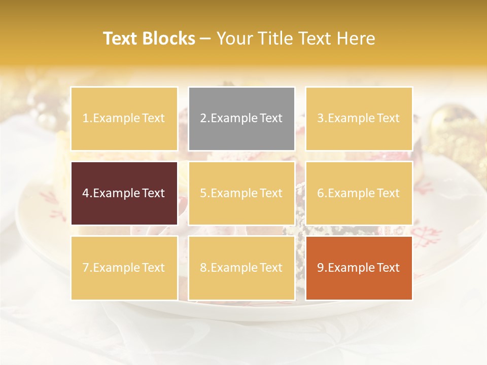 Decorated Dessert Custard PowerPoint Template