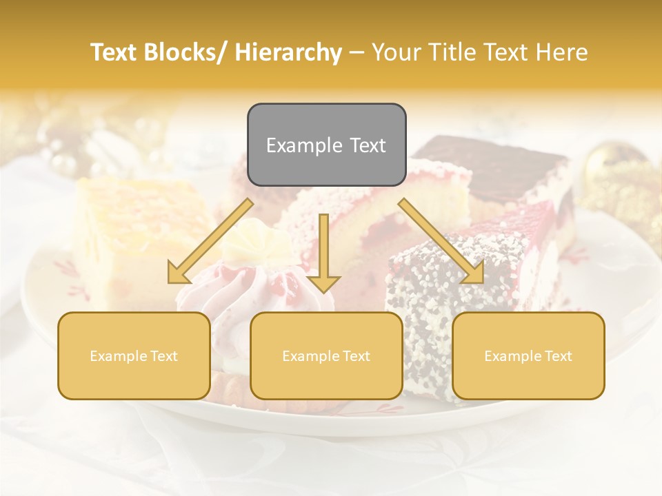 Decorated Dessert Custard PowerPoint Template