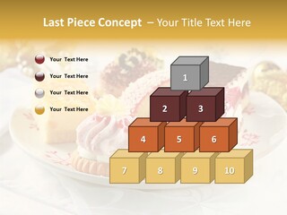 Decorated Dessert Custard PowerPoint Template