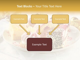 Decorated Dessert Custard PowerPoint Template