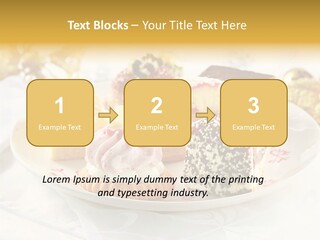 Decorated Dessert Custard PowerPoint Template