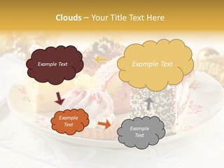 Decorated Dessert Custard PowerPoint Template