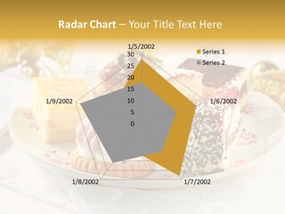 Decorated Dessert Custard PowerPoint Template