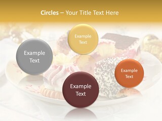 Decorated Dessert Custard PowerPoint Template