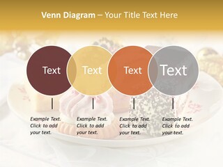 Decorated Dessert Custard PowerPoint Template