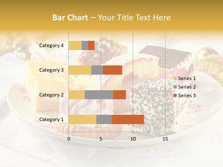 Decorated Dessert Custard PowerPoint Template