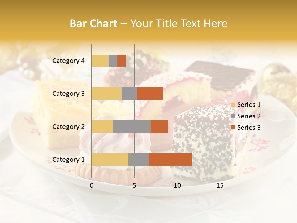 Decorated Dessert Custard PowerPoint Template