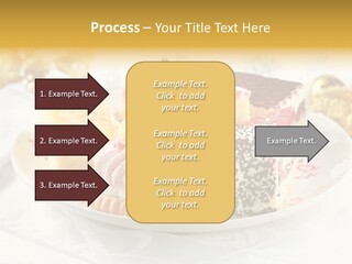 Decorated Dessert Custard PowerPoint Template