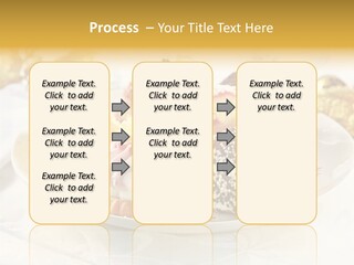 Decorated Dessert Custard PowerPoint Template