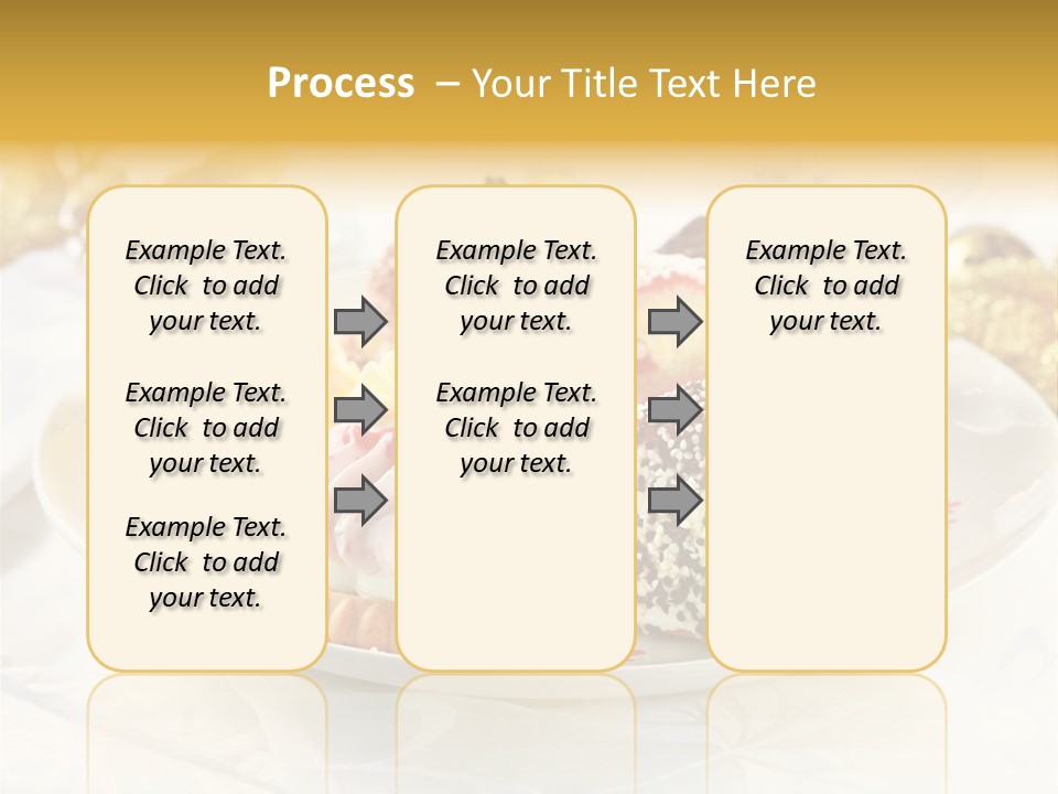 Decorated Dessert Custard PowerPoint Template