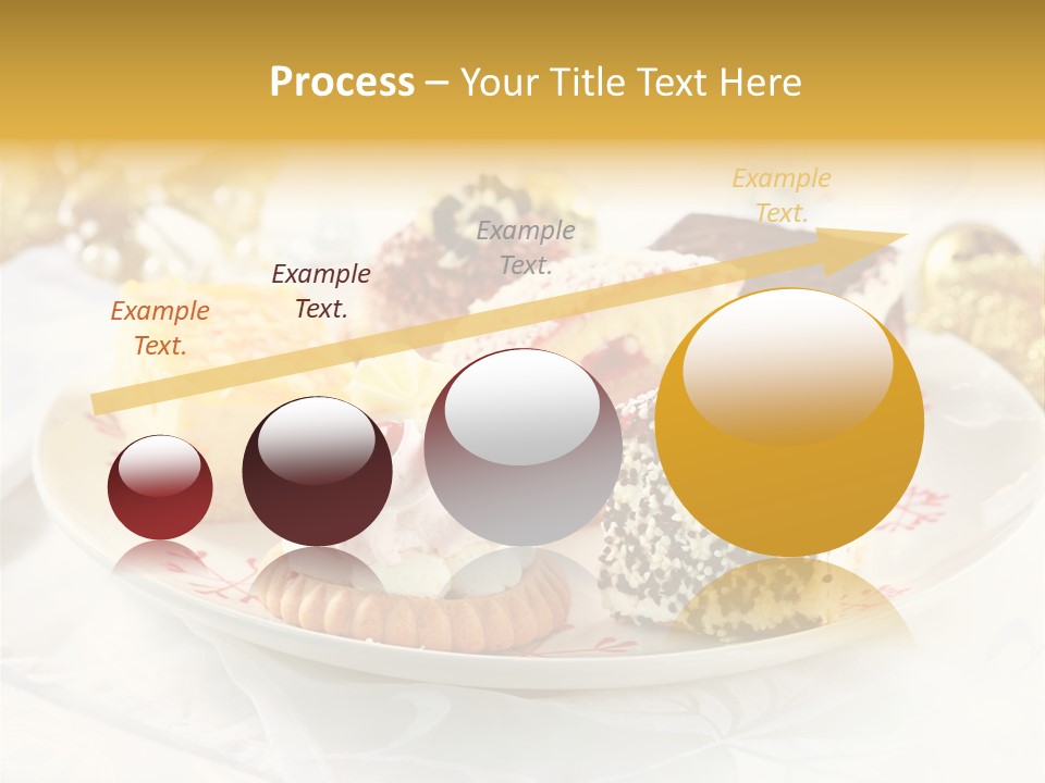 Decorated Dessert Custard PowerPoint Template