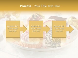 Decorated Dessert Custard PowerPoint Template