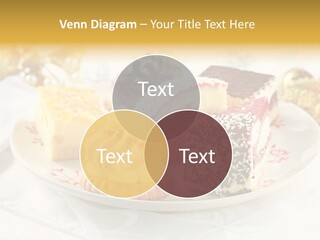 Decorated Dessert Custard PowerPoint Template