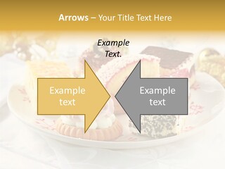 Decorated Dessert Custard PowerPoint Template