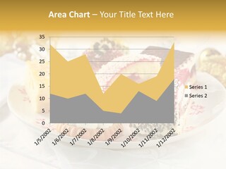 Decorated Dessert Custard PowerPoint Template