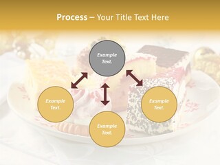 Decorated Dessert Custard PowerPoint Template