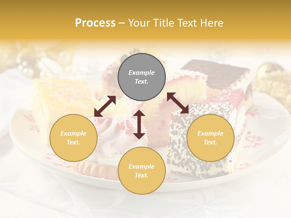 Decorated Dessert Custard PowerPoint Template