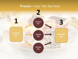 Decorated Dessert Custard PowerPoint Template