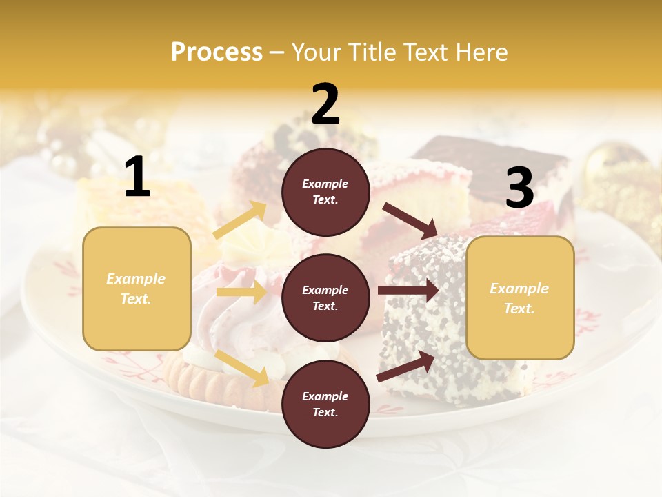 Decorated Dessert Custard PowerPoint Template
