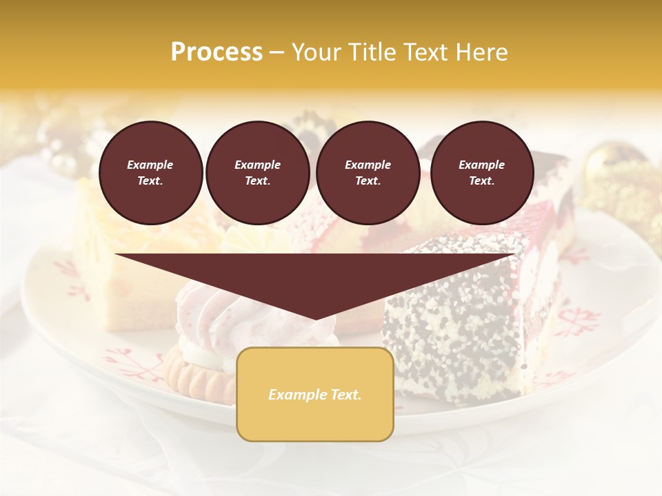 Decorated Dessert Custard PowerPoint Template