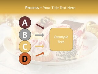 Decorated Dessert Custard PowerPoint Template