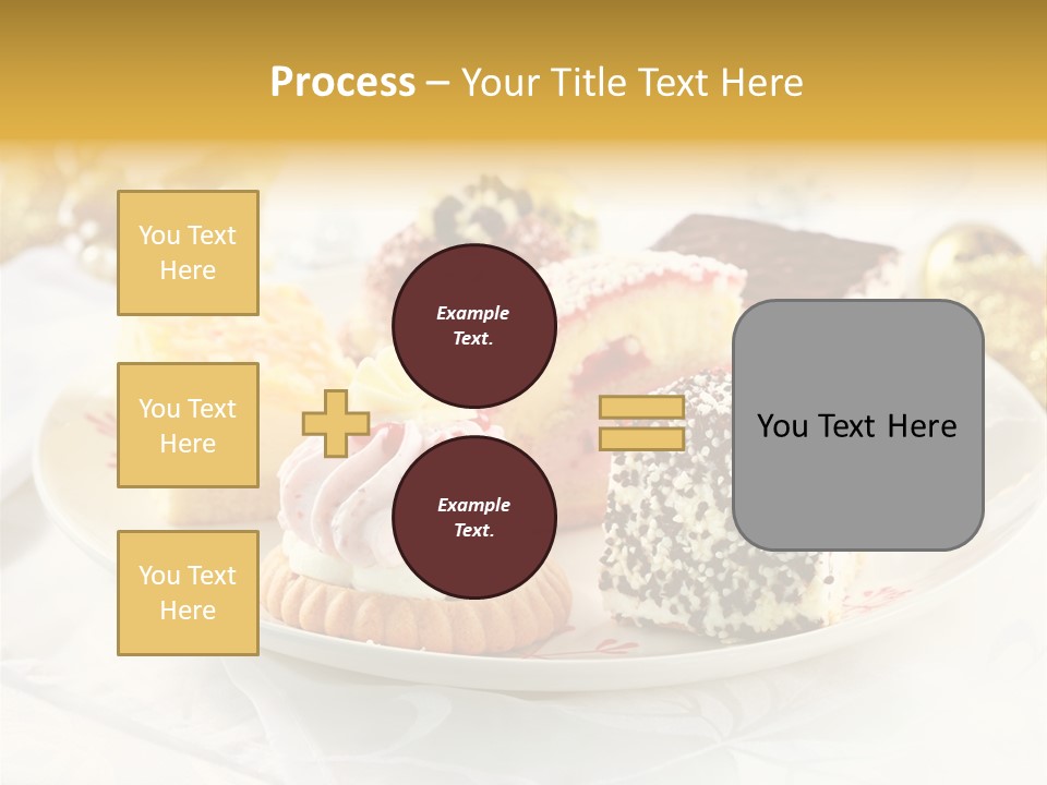 Decorated Dessert Custard PowerPoint Template