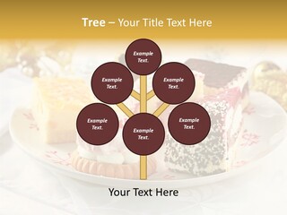 Decorated Dessert Custard PowerPoint Template