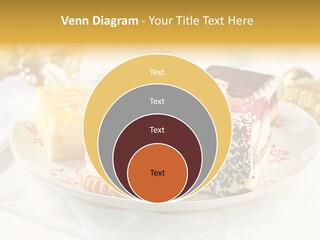 Decorated Dessert Custard PowerPoint Template