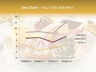 Decorated Dessert Custard PowerPoint Template