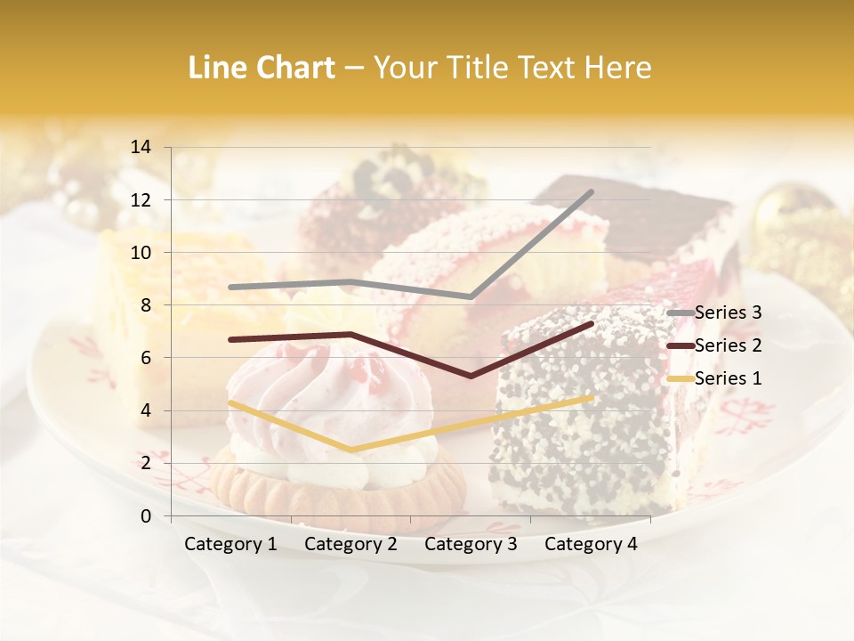 Decorated Dessert Custard PowerPoint Template