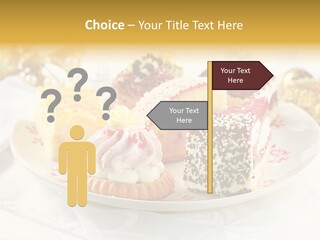 Decorated Dessert Custard PowerPoint Template